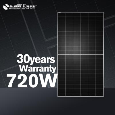 HEX9 Half Cell N-HJT Bifacial 720W 132cells Solar Panel -Bluesun